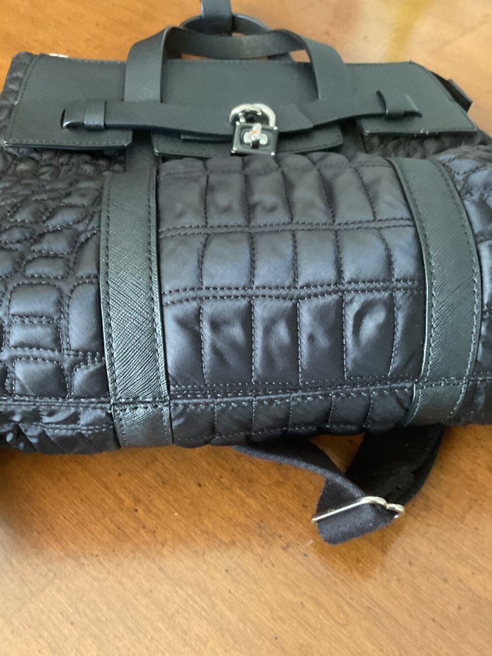 HENRI BENDEL Mini QUILTED JETSETTER BLACK silver hardware - Picture 6 of 10